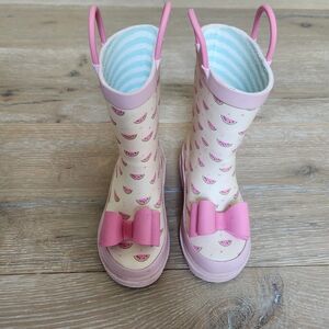 SweetHoney Cream Watermelon Kids Rain Boots